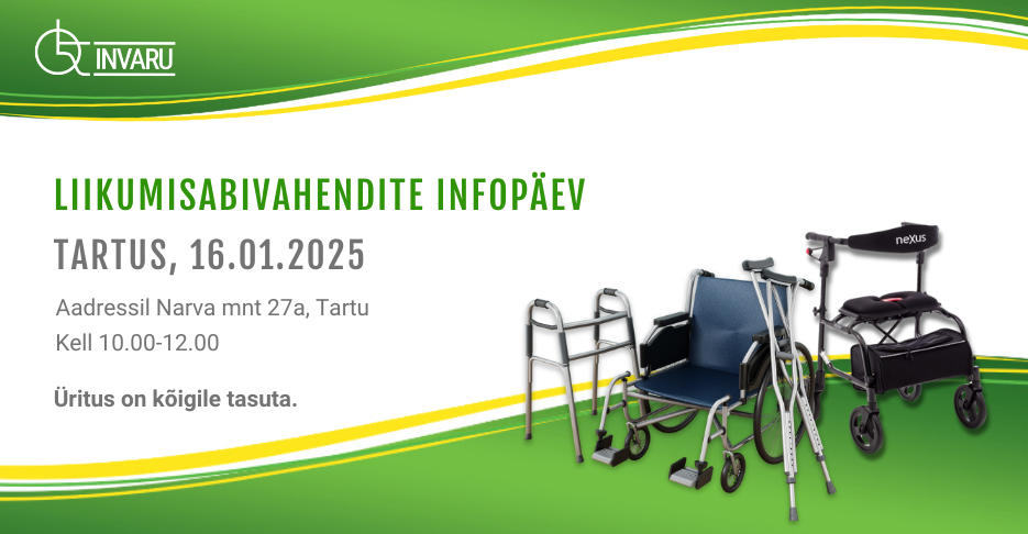 Liikumisabivahendite infopäev Invaru Tartu esinduses